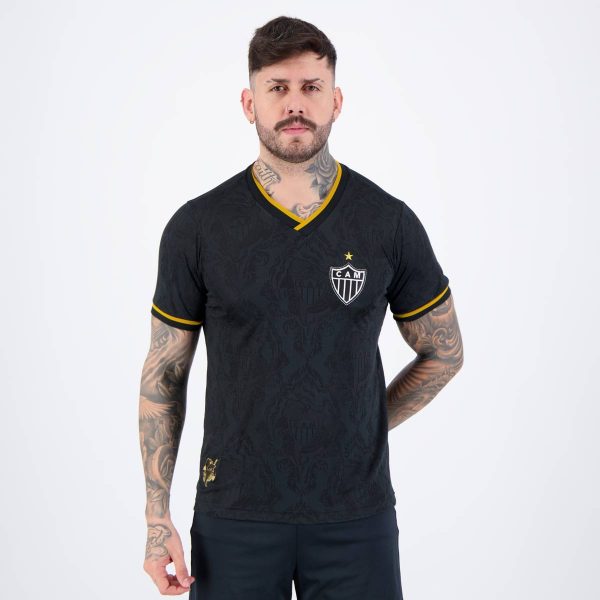 Camisa Atlético Mineiro Retrô 2013 Preta