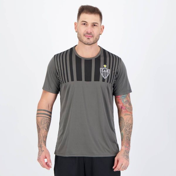 Camisa Atlético Mineiro Soil Cinza e Preta