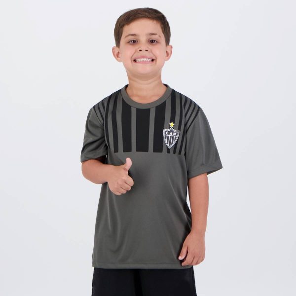 Camisa Atlético Mineiro Soil Infantil Cinza