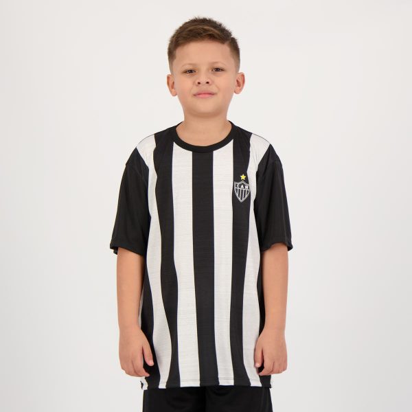 Camisa Atlético Mineiro Wag Juvenil Preta