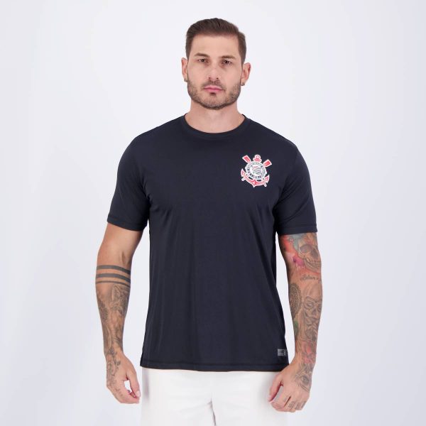 Camisa Corinthians Fitness Preta