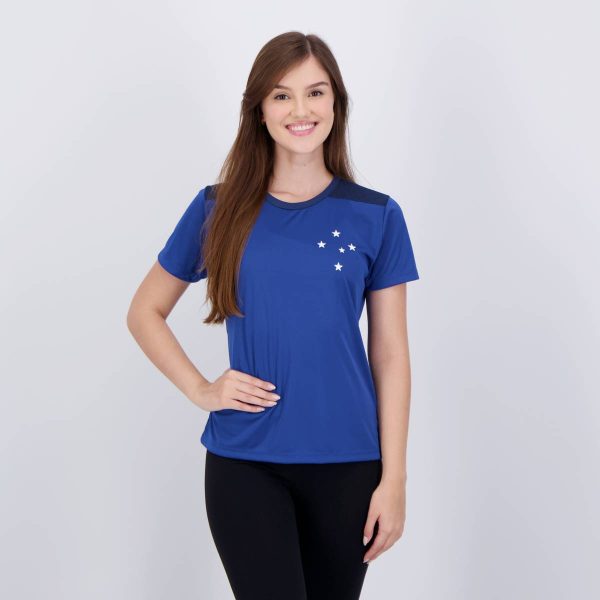 Camisa Cruzeiro Latitude Feminina Azul