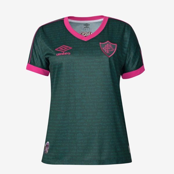 Camisa Feminina Umbro Fluminense Of.3 2023 (Torcedora) Incolor