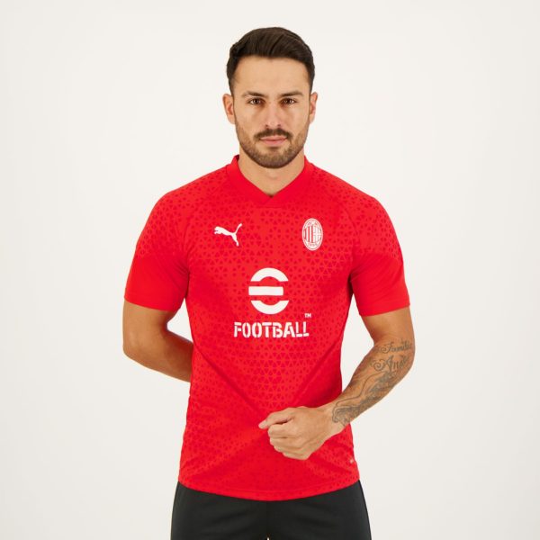 Camisa Puma Milan Treino 2024 Vermelha