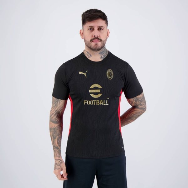 Camisa Puma Milan Treino 2025 Preta