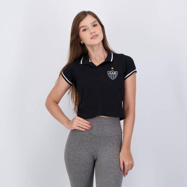 Cropped Atlético Mineiro Basic Feminino Preto