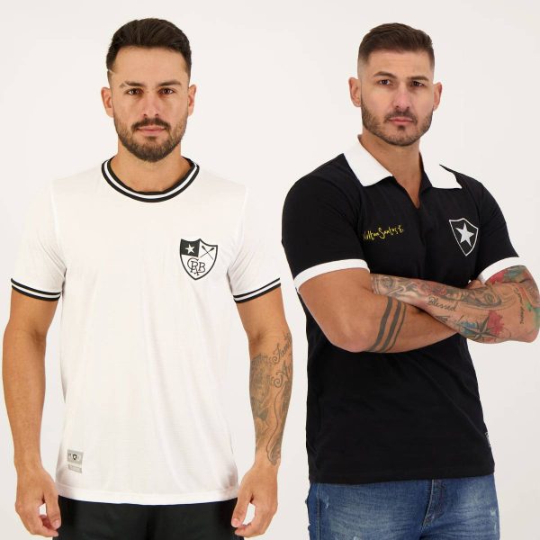 Kit de 2 Camisas Botafogo Vintage