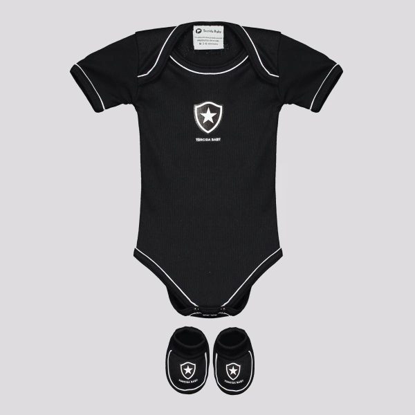 Kit Body Botafogo Double Preto