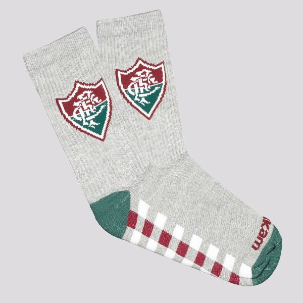 Meia Fluminense Esportiva Cinza