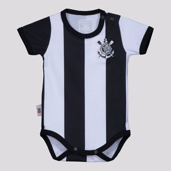 Body Corinthians II 2024 Jogo Branco e Preto