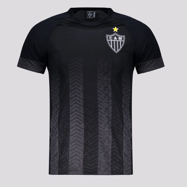 Camisa Atlético Mineiro Armadilha Infantil Preta e Cinza