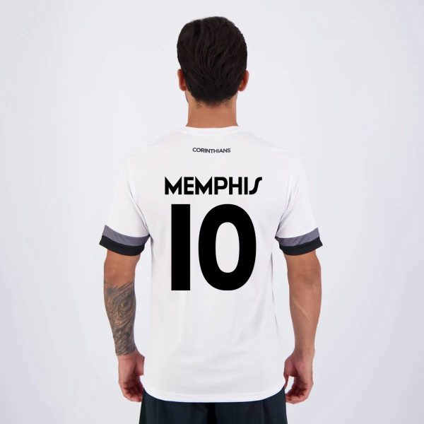 Camisa Corinthians Details Branca 10 Memphis