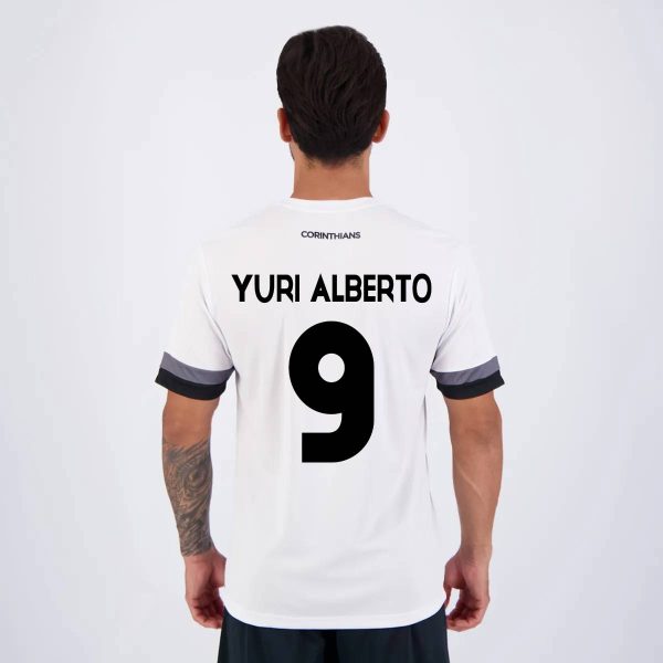Camisa Corinthians Details Branca 9 Yuri Alberto