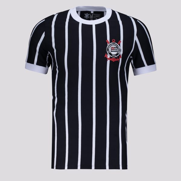 Camisa Corinthians Retrô Número 8 Preto