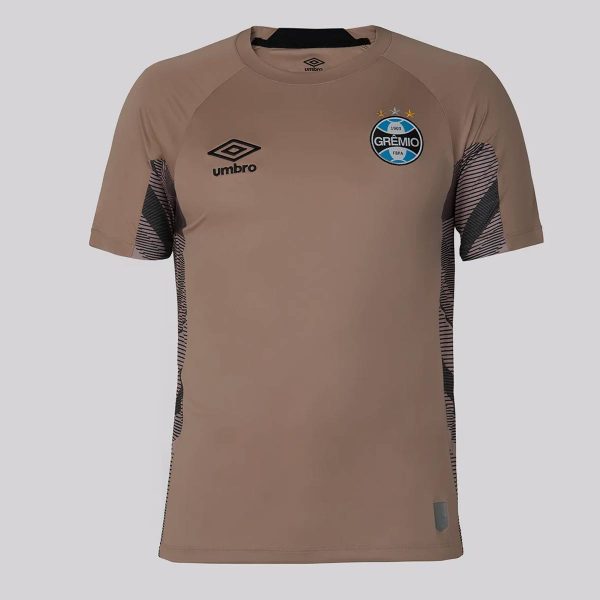 Camisa Umbro Grêmio Goleiro 2025 Marrom e Preta