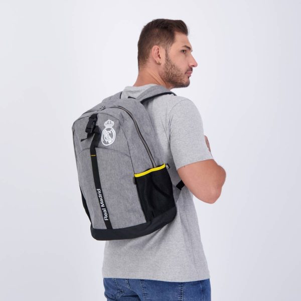 Infantil - Mochila Real Madrid Esportiva Cinza