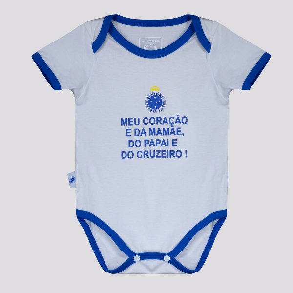 Body Cruzeiro Meu coração Infantil Branco