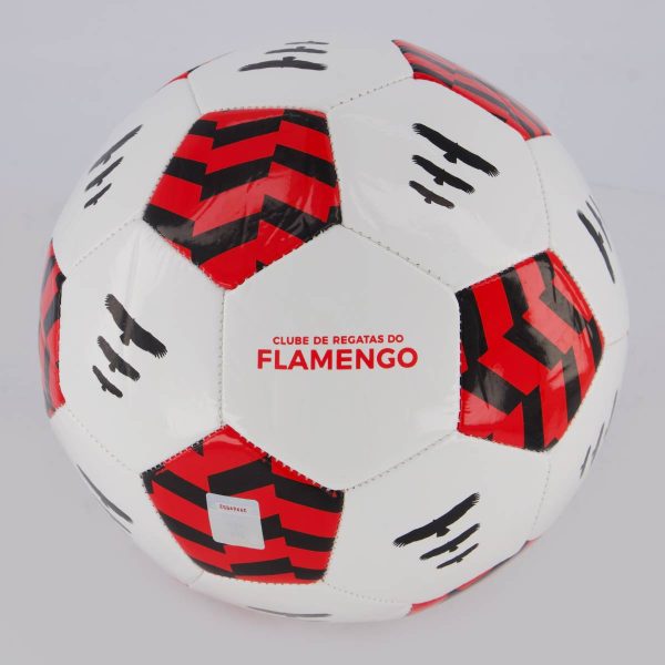 Bola Flamengo Campo Urubu Branca e Vermelha