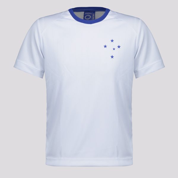 Camisa Cruzeiro Entrelaçado Infantil Branca