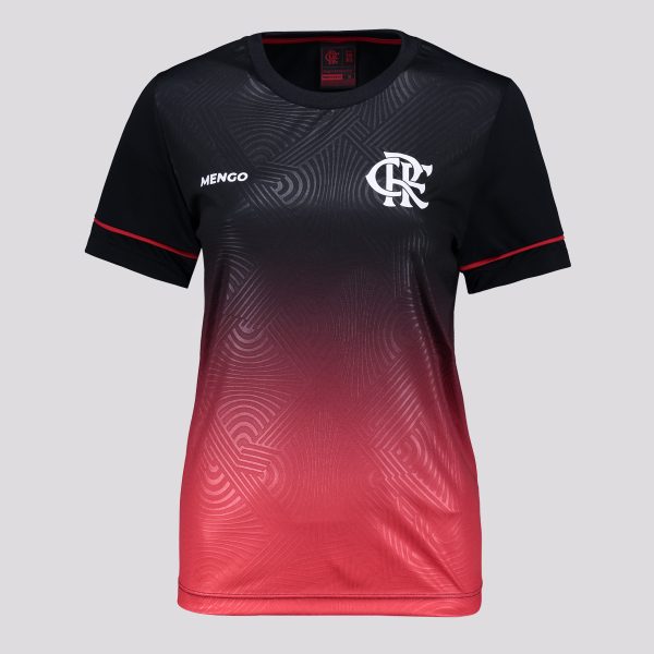 Camisa Flamengo Canastra Feminina Preta e Vermelha