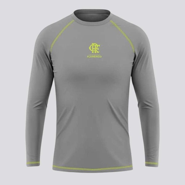 Camisa Flamengo Lodge Manga Longa Cinza