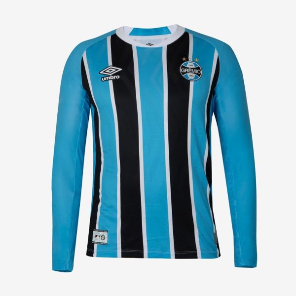 Camisa Ml Masculina Umbro Gremio Of.1 2025 Torcedor S/N Incolor