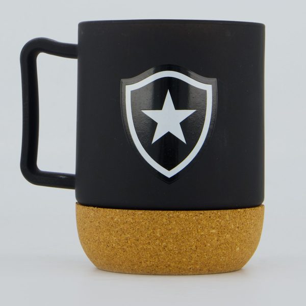 Caneca Botafogo Vidro Porta Copos Rolha