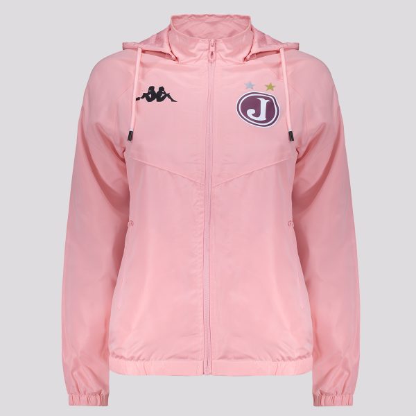 Jaqueta Kappa Juventus Corta Vento Feminina Rosa