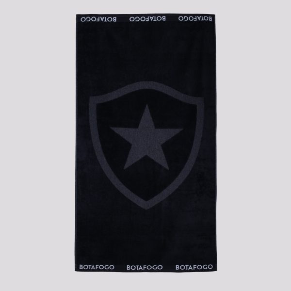 Toalha De Banho Bouton Botafogo Jacquard Preta