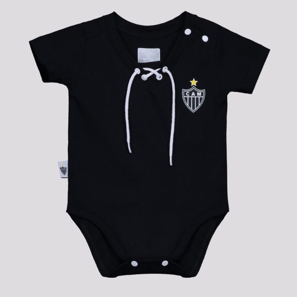 Body Atlético Mineiro Vintage Preto