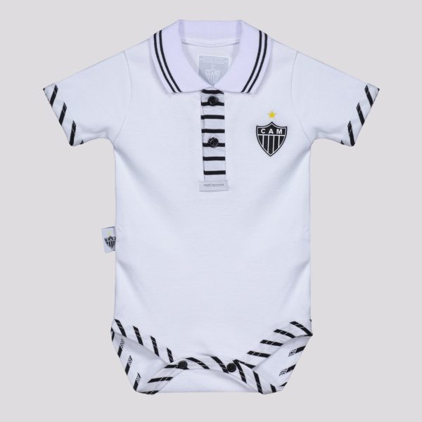 Body Polo Atlético Mineiro Branco