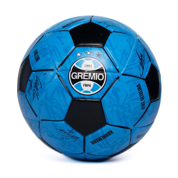 Bola Campo Dualt Grêmio N°5 FBPA Assinaturas Azul/Preto