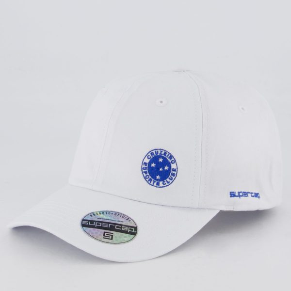 Boné Cruzeiro 6 Gomos Branco