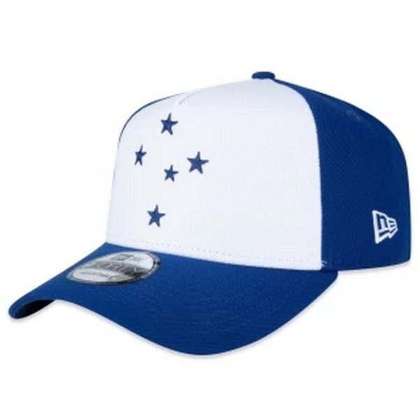 Boné New Era 9forty A-frame Snapback Cruzeiro Branco/Azul