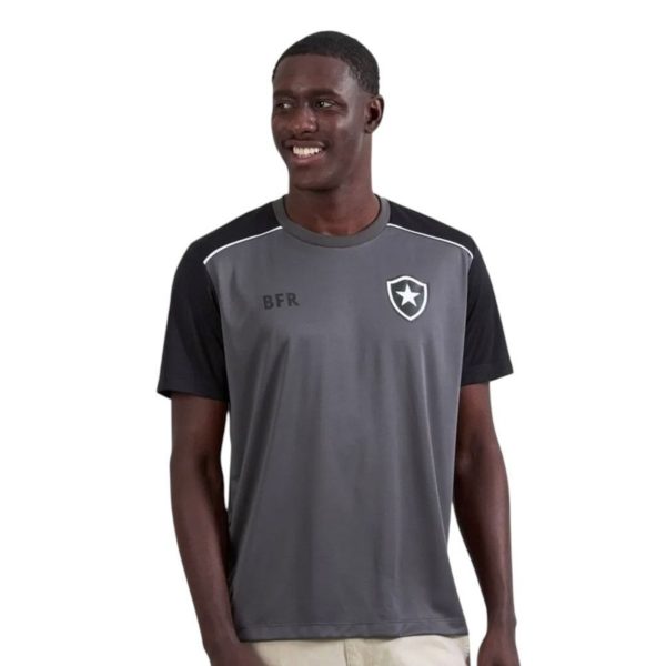 Camisa Braziline Botafogo Avenca Masculina - Cinza - braziline