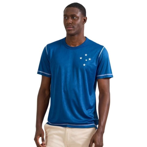 Camisa Braziline Cruzeiro Ser Masculina - Azul - braziline
