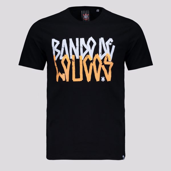 Camisa Corinthians Bando De Loucos Preta
