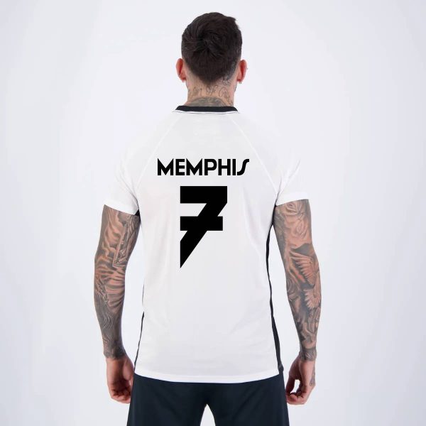 Camisa Corinthians Dry Memphis 7 Branca e Preta