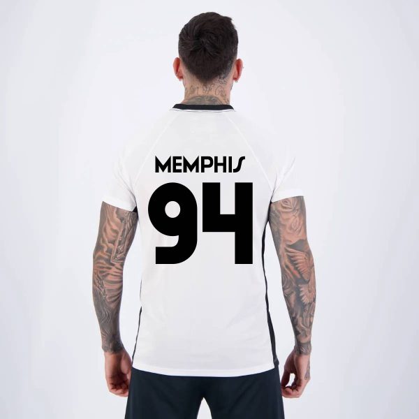 Camisa Corinthians Dry Memphis 94 Branca e Preta