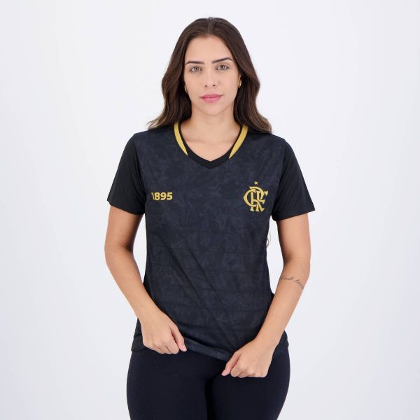 Camisa Flamengo Brook Feminina Preta
