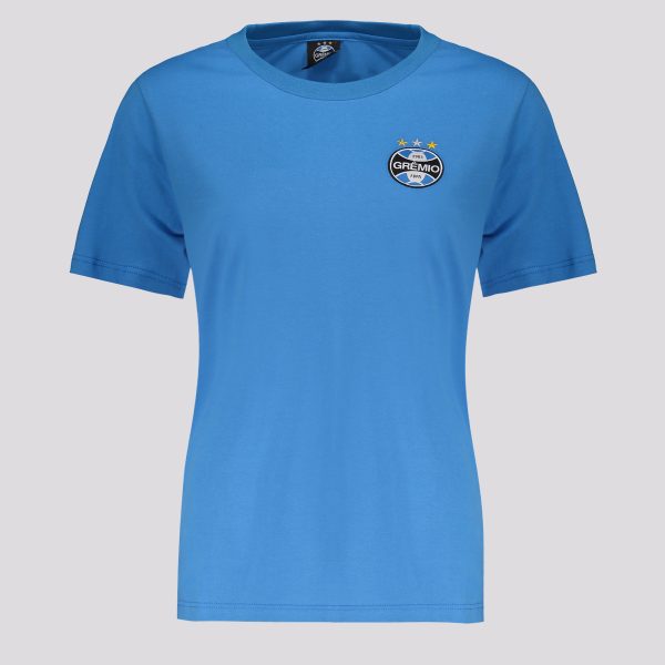 Camisa Grêmio Básica Feminina Azul