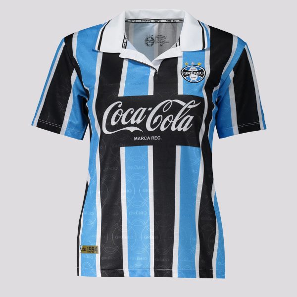 Camisa Grêmio Retrô 1994 Feminina Listrada