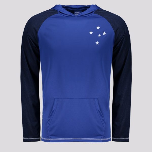 Camisa Manga Longa Cruzeiro Laçado Azul