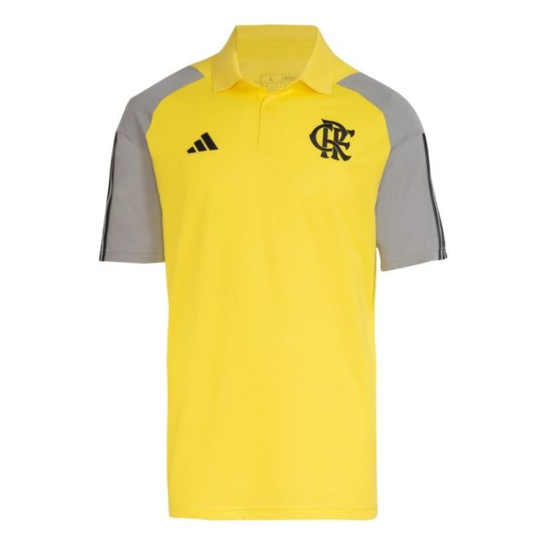 Camisa Polo Comissao Flamengo 24/25 adidas Performance Amarelo