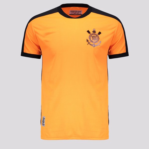 Camisa Polo Corinthians Block Infantil Laranja