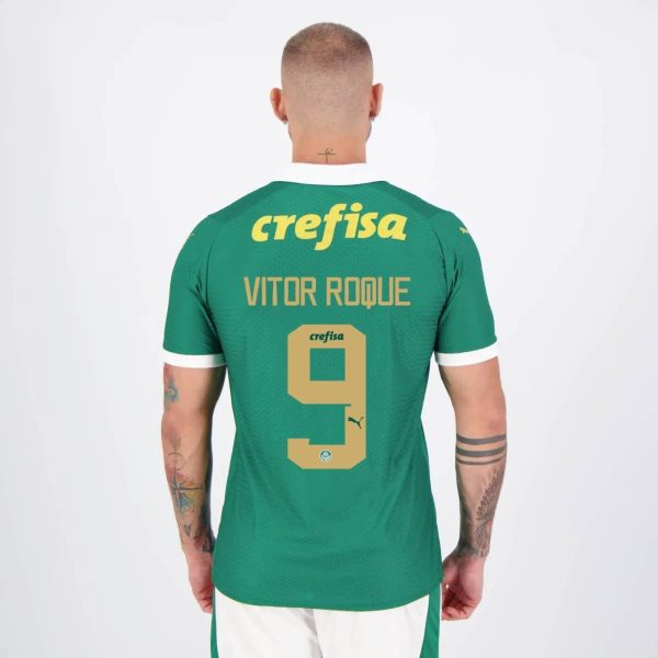 Camisa Puma Palmeiras I 2024 Jogador 9 Vitor Roque