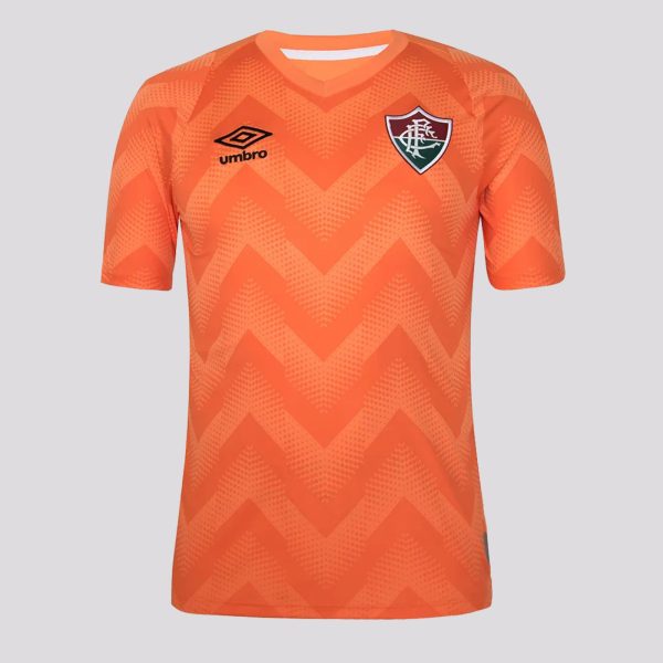 Camisa Umbro Fluminense Goleiro 2024 Sem Patrocinio Laranja