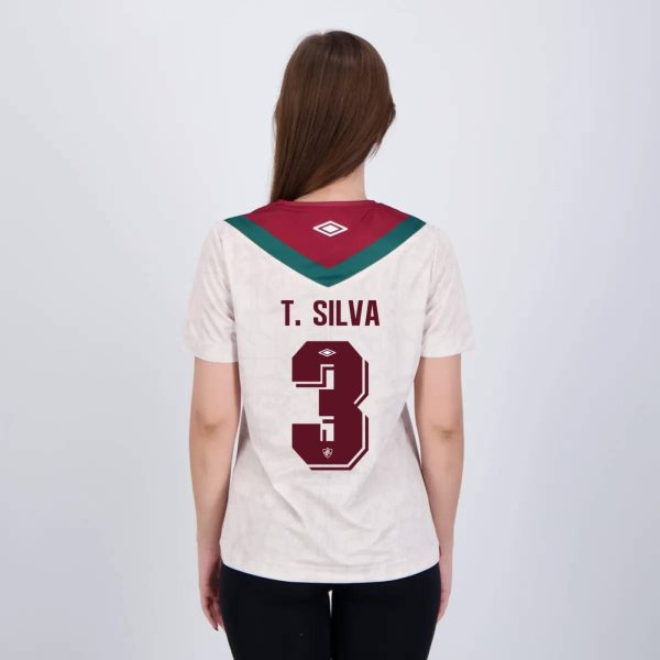 Camisa Umbro Fluminense III 2024 Feminina 3 Thiago Silva