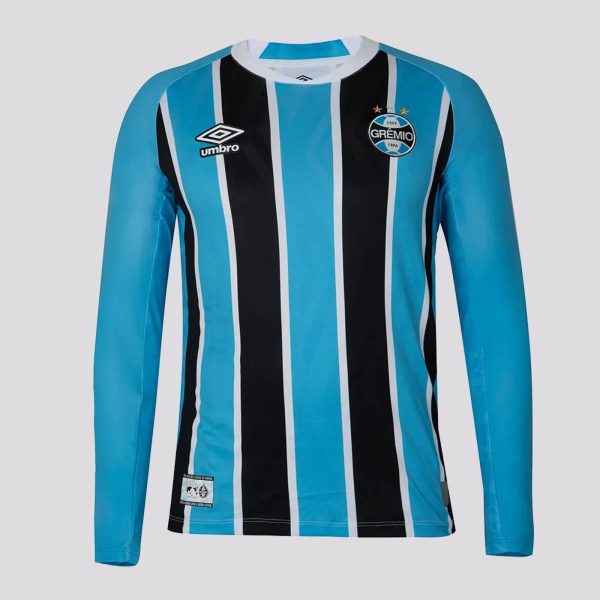 Camisa Umbro Grêmio I 2025 Manga Longa