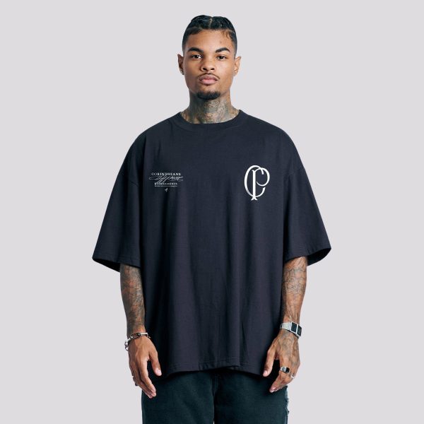 Camiseta Approve Huge Corinthians II Flag Preta